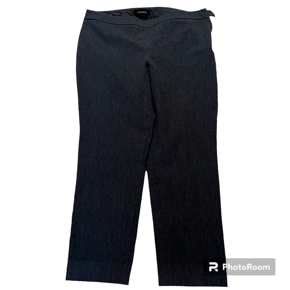 Talbots gray heathered Chatham ankle pant 12P